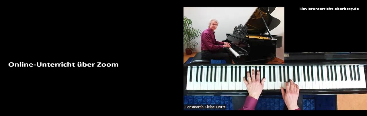 Online-Klavierunterricht Zoom